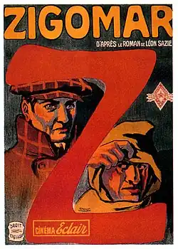 Affiche du film Zigomar (1911).