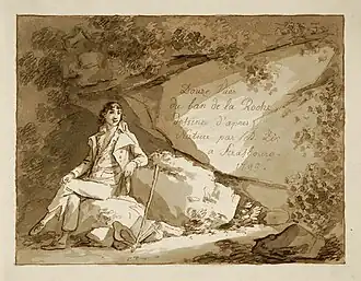 Page de titre d'un ensemble de paysages du Ban-de-la-Roche, 1795.