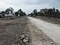 Zone d'appui avec piste et point d'eau (citerne métallique 30&nbsp;000&nbsp;litres) aux Bélugues, Forêt Domaniale de la Colle du Rouet, Le Muy, Var en 2006.