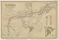 Carte des zones de théiculture de l'Assam, en 1873.