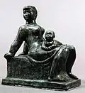 De Nouveaux Horizons. Sculpture en Bronze, 1951, près de 42 pouces de haut.