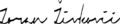 Signature de Zoran ŽivkovićЗоран Живковић