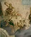 'Martyre des saints Pierre et Paul" (détail), fresque, église paroissiale de Fratta Polesine