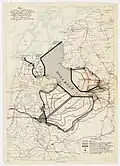 Le polder est plus étendu sur ce plan de Cornelis Lely de 1924, il s'appelle alors ZW Polder.
