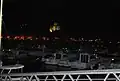 Port de plaisance Marina-Urola de nuit Zumaia.