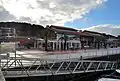 Restaurant sur le port de plaisance de Zumaia.