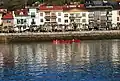 Entrainement sur traînière à Zumaia.