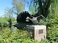 Cygne, 1986, près de l’église réformée néerlandaise de Berkenwoude