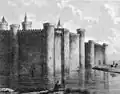 Représentation fantastique de Kasteel Voorst par W.J. Hofdijk (vers 1840).