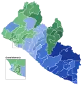 Part des voix au 2e tour par district électoral