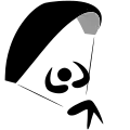 Description de l'image Paragliding pictogram.svg.