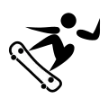 Description de l'image Skateboarding pictogram.svg.