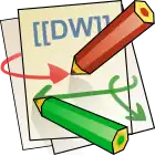Description de l'image Dokuwiki logo.svg.