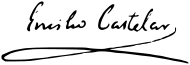 signature d'Emilio Castelar