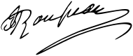 signature de Jean-Jacques Rousseau