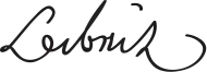 signature de Gottfried Wilhelm Leibniz