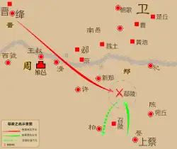 Description de l'image 鄢陵之战.svg.