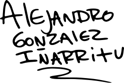 signature d'Alejandro González Iñárritu