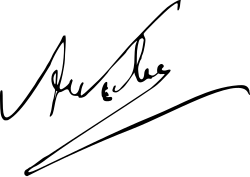 Signature de Alexandre Walewski