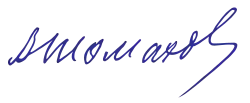 Signature de Amirkhan Chomakhov