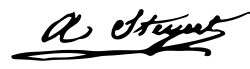 signature d'André Steyert