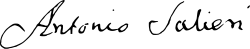 Signature de Antonio Salieri
