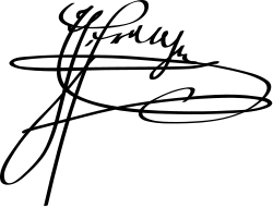 Signature de François-Ferdinand d'Autriche