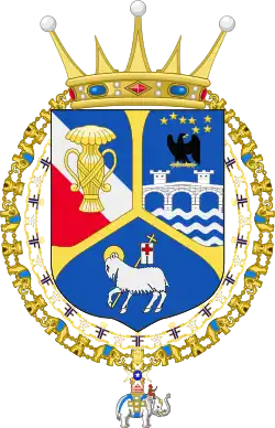 Description de l'image Armoiries de Carl Johan Bernadotte comte de Wisborg.svg.