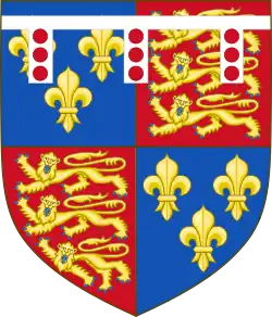 Description de l'image Arms of Richard of York, 3rd Duke of York.svg.