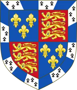 Description de l'image Arms of Thomas Beaufort, 1st Duke of Exeter moderne.svg.