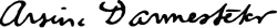 signature d'Arsène Darmesteter