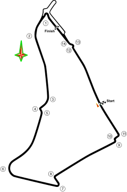 Tracé de la course