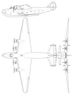 Description de l'image Boeing 314 Clipper 3-view.svg.
