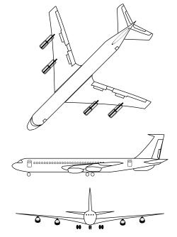 Description de l'image Boeing 707 3-view.svg.