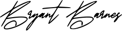 signature de Bryant Barnes