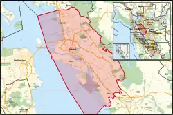 Description de l'image California's 12th congressional district (since 2023) (new version).svg.