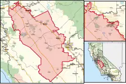 Description de l'image California's 13th congressional district (since 2023) (new version).svg.