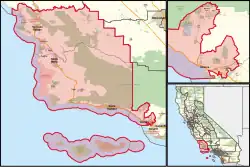 Description de l'image California's 24th congressional district (since 2023) (new version).svg.