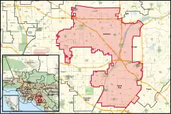 Description de l'image California's 46th congressional district (since 2023) (new version).svg.