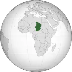 Description de l'image Chad (orthographic projection).svg.