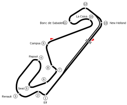 Tracé de la course