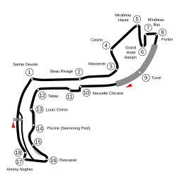 Tracé de la course