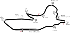 Tracé de la course