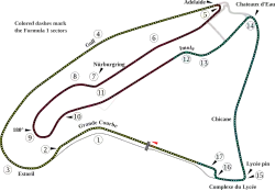 Tracé de la course