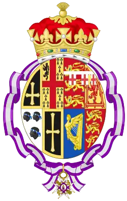 Description de l'image Coat of Arms of Mary, the Princess Royal and Countess of Harewood (Order of Queen Maria Luisa).svg.
