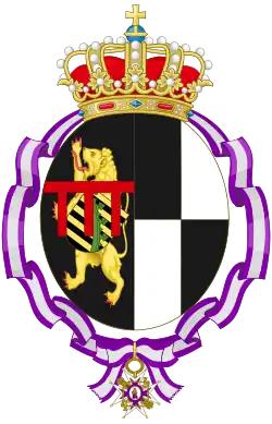Description de l'image Coat of Arms of Princess Marie, Countess of Flanders (Order of Queen Maria Luisa).svg.