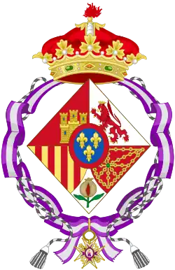 Description de l'image Coat of Arms of Widow Infantas (1977-2002).svg.