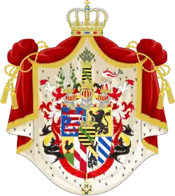 Description de l'image Coat of Arms of the Grand Duchy of Saxe-Weimar-Eisenach.svg.