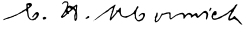 signature de Cyrus McCormick