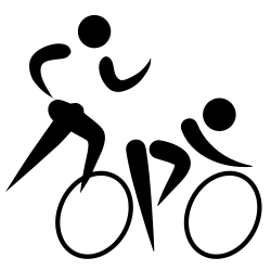 Description de l'image Duathlon (all stages) pictogram.svg.